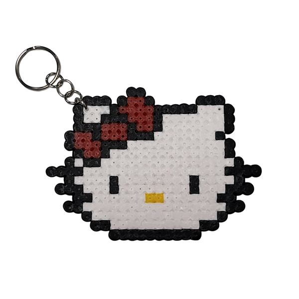 Μπρελόκ Hello Kitty Pixel Art χειροποίητο
