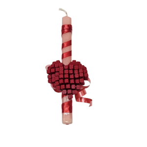 Λαμπάδα με 3D-printed καρδιά anti-stress